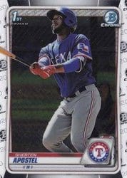 2020 Bowman Chrome Prospects Sherten Apostel #BCP-46 card