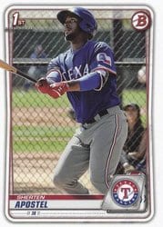 2020 Bowman Prospects Sherten Apostel #BP-46 card