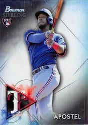 2021 Bowman Sterling Base Set Sherten Apostel #BSR-69 card