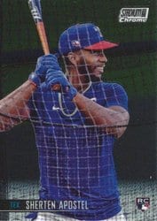 2021 Stadium Club Chrome Base Set Sherten Apostel #319 card