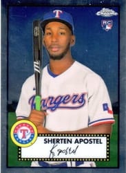 2021 Topps Chrome Platinum Anniversary Base Set Sherten Apostel #95 card