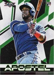 2021 Topps Fire Base Set Sherten Apostel #37 card