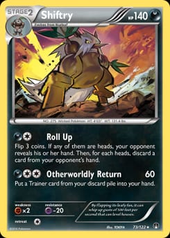 2016 BREAKpoint Shiftry #73 card