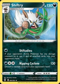 2021 Evolving Skies Shiftry #97 card