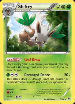 2014 Flashfire Shiftry #7 card