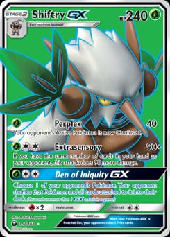 2018 Celestial Storm Shiftry-GX #152 card