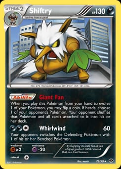 Next Destinies Shiftry #72 card