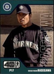 2002 Upper Deck 40-Man Base Set Shigetoshi Hasegawa #167 card