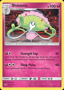 Burning Shadows Shiinotic #98 card