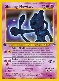 Neo Destiny Shining Mewtwo #109 card