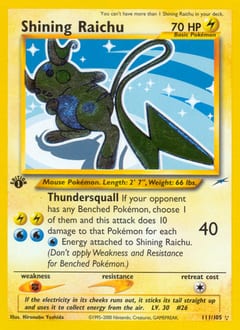 Neo Destiny Shining Raichu #111 card