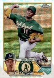 2023 Topps Chrome Logofractor Edition Base Set Shintaro Fujinami #97 card