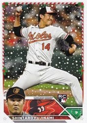 2023 Topps Holiday Base Set Shintaro Fujinami #H41 card
