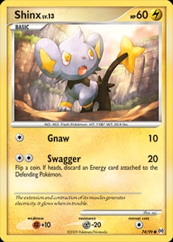 Arceus Shinx #74 card