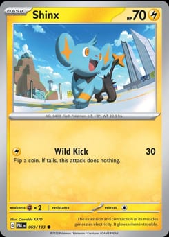Paldea Evolved Shinx #69 card