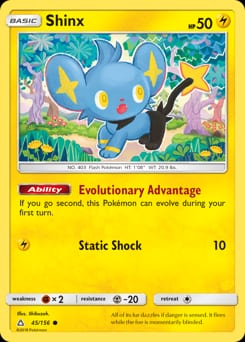 2018 Ultra Prism Shinx #45 card