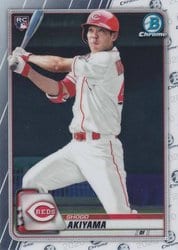 2020 Bowman Chrome Base Set Shogo Akiyama #71 card