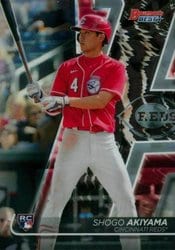 2020 Bowman's Best Base Set Shogo Akiyama #70 card