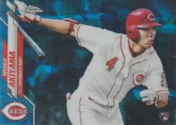 2020 Topps Chrome Sapphire Edition Base Set Shogo Akiyama #376 card