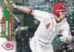 2020 Topps Holiday Base Set Shogo Akiyama #HW58b card