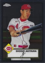 2021 Topps Chrome Platinum Anniversary Base Set Shogo Akiyama #318 card