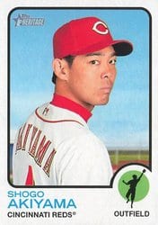 2022 Topps Heritage Base Set Shogo Akiyama #620 card