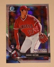 2018 Bowman Chrome National Convention Shohei Ohtani #BNR-SO card