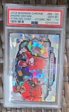 2018 Bowman Chrome Sterling Continuity Shohei Ohtani #BS-SO card