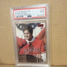 2018 Stadium Club Shohei Ohtani At Podium Red Foil #138 card