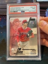 2018 Stadium Club Never Compromise Shohei Ohtani #NC-SO card