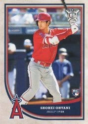 2018 Topps Big League Base Set Shohei Ohtani #141 card