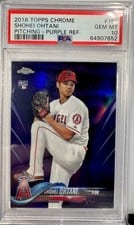 2018 Topps Chrome Shohei Ohtani #150 card