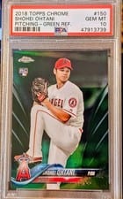 2018 Topps Chrome Shohei Ohtani #150 card