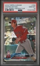 2018 Topps Chrome Shohei Ohtani #150 card