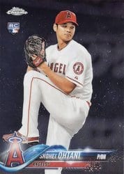 2018 Topps Chrome Base Set Shohei Ohtani #150 card