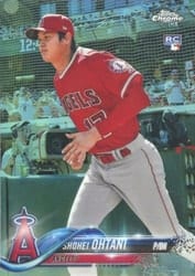 2018 Topps Chrome Base Set Shohei Ohtani #150b card