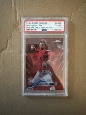 2018 Topps Chrome Update Shohei Ohtani Red Refractor #HMT1 card