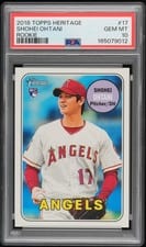 2018 Topps Heritage Shohei Ohtani #17 card