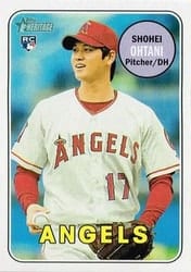 2018 Topps Heritage Base Set Shohei Ohtani #17b card