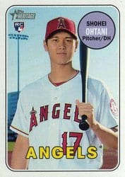 2018 Topps Heritage Base Set Shohei Ohtani #600 card