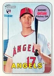 2018 Topps Heritage Base Set Shohei Ohtani #600d card