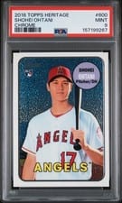 2018 Topps Heritage Shohei Ohtani Chrome #THC-600 card