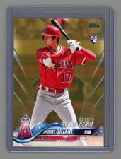 2018 Topps Update Shohei Ohtani Gold #US285 card