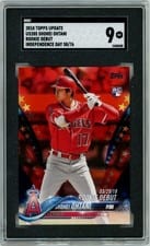 2018 Topps Update Shohei Ohtani Independence Day #US285 card