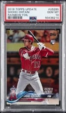 2018 Topps Update Shohei Ohtani Rainbow Foil #US285 card