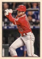 2019 Bowman Heritage Base Set Shohei Ohtani #53VR-92 card