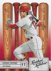 2019 Panini Leather & Lumber Base Set Shohei Ohtani #81 card
