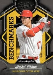 2019 Panini Leather & Lumber Benchmarks Shohei Ohtani #B-2 card