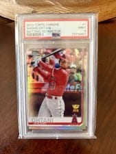2019 Topps Chrome Shohei Ohtani Batting Refractor #1 card
