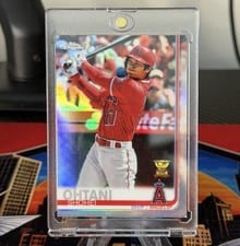 2019 Topps Chrome Shohei Ohtani Gold Refractor #1 card